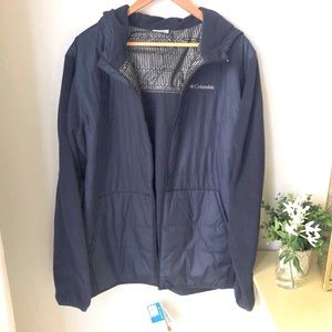 Columbia || Navy Blue Hooded Jacket || Men’s XL